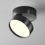 Czarna lampa sufitowa łamana tuba Maytoni C024CL-18W3K-B-1 Onda LED 18W 3000K CRI90 120stopni