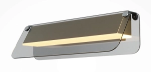 Nowoczesny kinkiet z szklanym kloszem Maytoni MOD296WL-L6BS3K Flat LED 6W 3000K