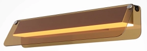 Nowoczesny kinkiet z szklanym kloszem Maytoni MOD296WL-L10BC3K Flat LED 10W 3000K
