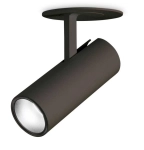 Czarna lampa punktowa okrągła reflektor Ideal Lux 268088 Play fi LED 7W 3000k 6cm