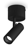 Czarna sufilowa lampa punktowa Ideal Lux 268101 Play pl LED 7W 3000k 7cm