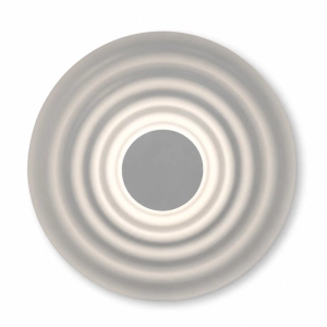 Biały okrągły płaski kinkiet Azzardo AZ7292 Ripple Wall LED 4W 2700K CRI90 40cm