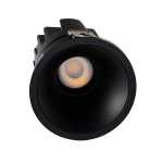Czarna okrągła wodoszczelna lampa podtynkowa Azzardo AZ7096 Mirt LED 8W 4000K IP65 6x8cm