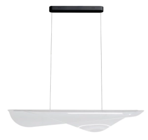 Transparentna falista lampa wisząca nad stół Azzardo AZ6794 Medusa LED 38W 3000K 2121LM