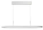 Biała zaoblona lampa wisząca ledowa obręcz Azzardo AZ6754 Layla LED 50W 3000K 120cm ściemniana