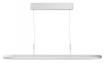 Biała zaoblona lampa wisząca ledowa obręcz Azzardo AZ6757 Layla LED 60W 3000K 150cm ściemniana