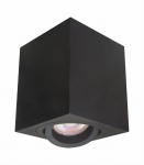 Lampa sufitowa tuba box czarny regulowany kąt światła Light Prestige LP-5881/1SM BK Lyon GU10 9cm