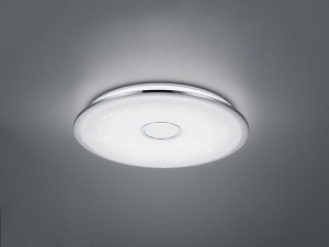 Lampa sufitowa Plafon okrągły Trio 678710006 Osaka LED 100W 9800LM 3000K 65cm chrom pilot z dodatkowymi funkcjami