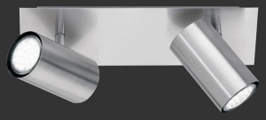 Lampa sufitowa punktowa spot regulowany Trio 802400207 Marley 2xGU10 nikiel