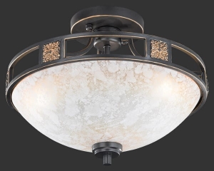 Lampa sufitowa Plafon Trio 608100324 Quinta 3xE27 42cm miedziany