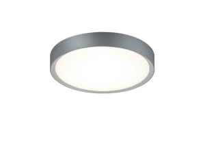 Tytanowa Okrągła lampa Sufitowa do łazienki Trio 659011887 Clarimo LED 18W 3000K IP44 33cm