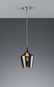 Lampa wisząca Trio 304800142 Calais E27 20cm kolor aluminiowy