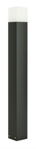 Czarny słupek oświetleniowy SU-MA CB-MAX 1000 BL Cube Max E27 IP44 100cm