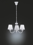 Biała Lampa wisząca żyrandol Trio 110600331 Cortez 3xE14 52cm