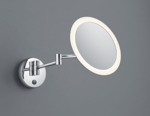 Lustro łazienkowe z podświetleniem na wysięgniku Trio 282990106 View LED 3W 3000K IP44 chrom 3x ZOOM dotykowa