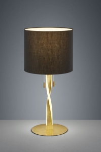 Lampa stołowa Nocna Trio 575310379 Nandor LED + E27 62cm x 30cm czarny złoty