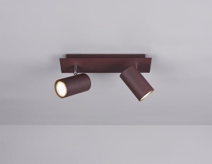 Lampa sufitowa punktowa spot regulowany Trio 802400224 Marley 2xGU10 miedziany