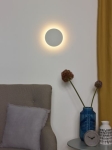 Biały płaski kinkiet koło okrąg Lucide 46201/06/31 Eklyps LED 7W 3000K 15cm