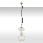 Lampa wisząca pojedynczy szklany klosz Argon 4204 Bilbao E27