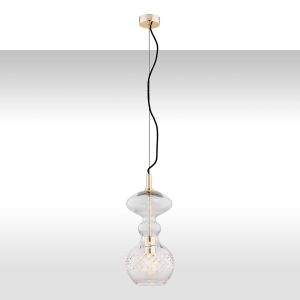Lampa wisząca pojedynczy szklany klosz Argon 4204 Bilbao E27