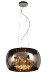 Lampa wisząca z chromowanym lustrzanym kloszem i kryształkami wewnątrz Lucide 70463/05/11 Pearl 5xG9 40cm x 145cm