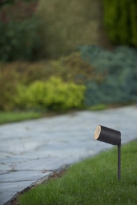 Czarny reflektor do oświetlenia roślin Lucide 14868/05/30 Arne GU10 IP44