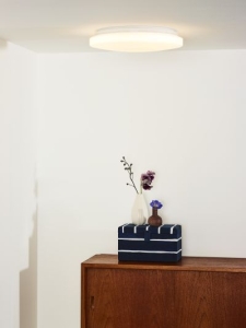 Okrągły płaski opalowy plafon Lucide 79199/26/61 Otis LED 24W 3000K 34cm