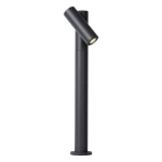 Antracytowy ogrodowy słupek oświetleniowy Lucide 27895/05/29 Tatum LED 5W 3000K IP65 43cm
