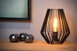Czarna skandynawska lampa stołowa Lucide 78598/01/30 Reda E27