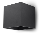 Quad Kinkiet Sollux Lighting SL.0057 10cm czarny