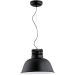 Pojedyncza lampa wisząca nad stół w stylu industrialnym metalowy kryjący klosz Arizona Alfa 60204 E27 90cm x 41cm