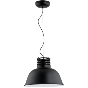 Pojedyncza lampa wisząca nad stół w stylu industrialnym metalowy kryjący klosz Arizona Alfa 60204 E27 90cm x 41cm