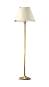 Lampa klasyczna podłogowa mosiężna patynowana z abażurem Jupiter 511 Classic E27 155cm
