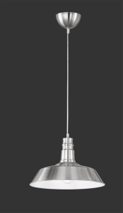 Lampa wisząca stylizowana skandynawska industrialna metalowa srebrna niklowa RL R30421007 Will E27 36cm