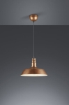 Lampa wisząca stylizowana skandynawska industrialna metalowa miedziana RL R30421062 Will E27 36cm