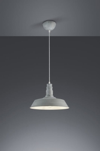 Lampa wisząca stylizowana skandynawska industrialna metalowa szara RL R30421078 Will E27 36cm