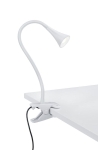 Lampa biurkowa z klipsem nowoczesna na giętkim ramieniu biała RL R22398101 Viper LED 3W 3000K