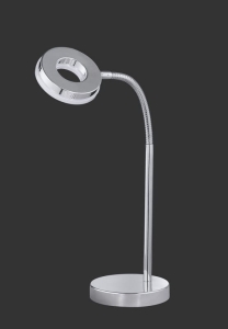 Lampa biurkowa metalowa na giętkim ramieniu do czytania chrom RL R52411106 Rennes LED 4W 3000K 40cm