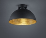 Plafon lampa sufitowa kopuła półokrągła czarno złota RL R60121002 Jimmy E27 31cm