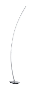 Lampa podłogowa wąski srebrny łuk minimalistyczna aluminium Podłogowa RL R42791105 Solo  11W 3000K 158cm