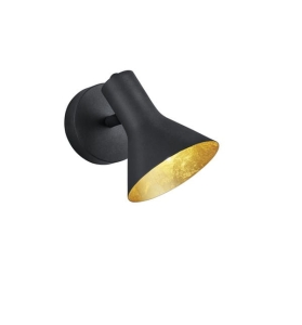 Kinkiet lampa ścienna reflektor czarno złoty regulowany RL R80161002 Nina E14