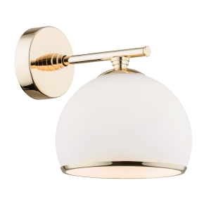 Lampa ścienna kinkiet Argon 4255 Marbella E27 mosiądz biały