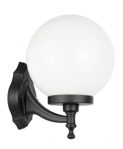 Zewnętrzna lampa ścienna z szklaną kulą SU-MA K 3012/1/K 250 Kule Classic E27 IP43