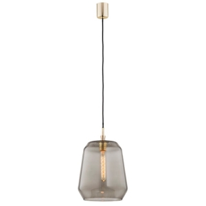 Lampa wisząca z dymnym szklanym kloszem Argon 4267 Irun E27 25cm x 125cm