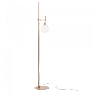Lampa stojąca Podłogowa Regulowana Maytoni MOD221-FL-01-G Erich E14 25cm x 155cm miedziany biały