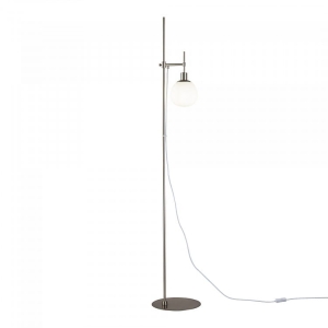 Lampa stojąca Podłogowa Regulowana Maytoni MOD221-FL-01-N Erich E14 25cm x 155cm nikiel biały