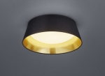 Plafon lampa sufitowa okrągła czarny abażur ze złotym RL R62871279 Ponts LED 14W 3000K 34cm