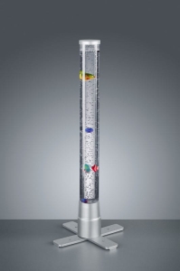 Lampa nocna dekoracyjna pionowa tuba z rybkami i bąbelkami kolorowe podświetlenie RL R50711187 Motion LED 2.4W 3000K RGB