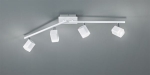 Lampa sufitowa cztery reflektorki kubiki kostki na dwóch listwach biała RL R82154131 Roubaix LED 4x4 W 3000K 78cm