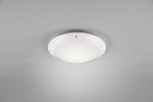 Lampa ogrodowa okrągły plafon biały z tworzywa RL R60501031 Camaro 1xE27 26cm